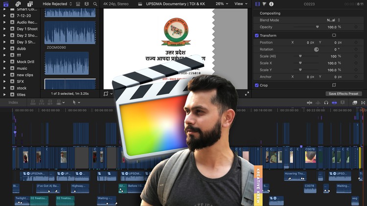 Mastering Final Cut Pro X: Beginner to Intermediate